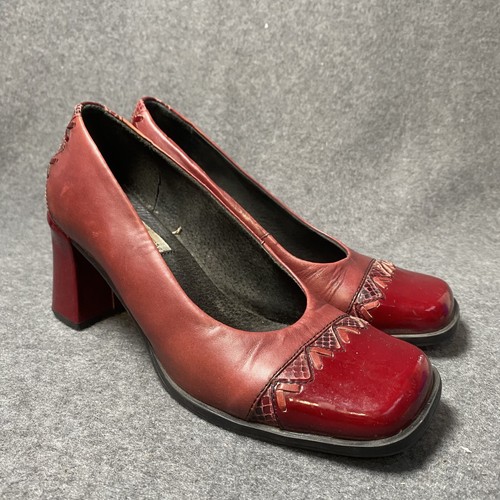 Gino ventori red leather heels - gino,